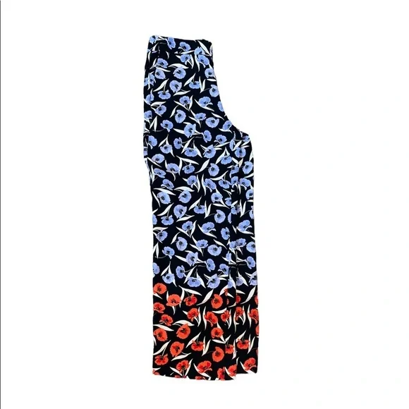 Ann Taylor Wide Legged Poppy Flower Slacks - Picture 3 of 6